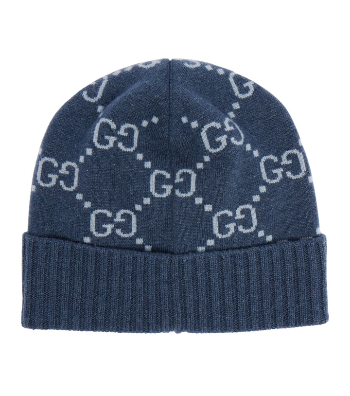 Photo: Gucci GG jacquard cashmere beanie