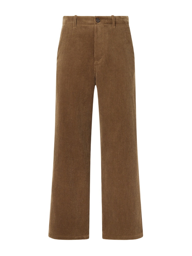Photo: Jil Sander - Wide-Leg Cotton-Corduroy Trousers - Brown