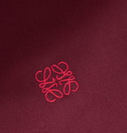 LOEWE - Logo-Embroidered Cotton-Drill Shirt - Burgundy