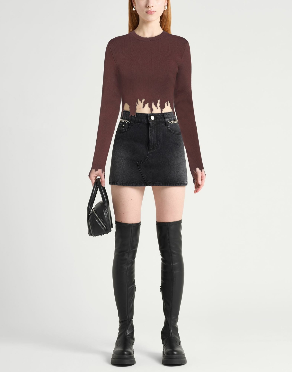 Jw Anderson Womens Sweater Chocolate in Brown