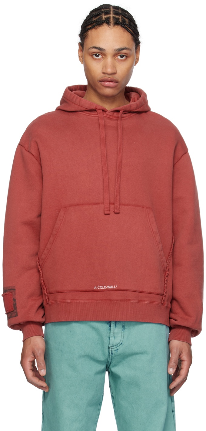 Photo: A-COLD-WALL* Red Garment-Dyed Hoodie