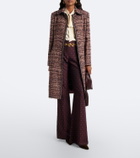 Etro Single-breasted tweed coat