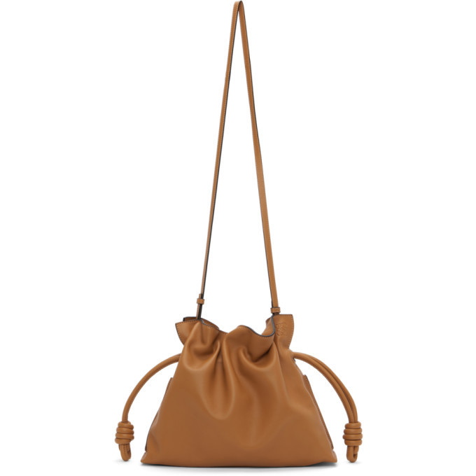 LOEWE Goya Shoulder Bag Small Warm Desert in Calfskin Leather with