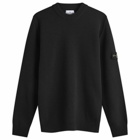 Stone Island Men's Reverse Seam Lambswool Crew Neck Jumper in Black