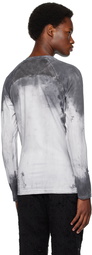 1017 ALYX 9SM White & Gray Bleached Long Sleeve T-Shirt