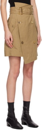 DRAE Brown Trench Miniskirt