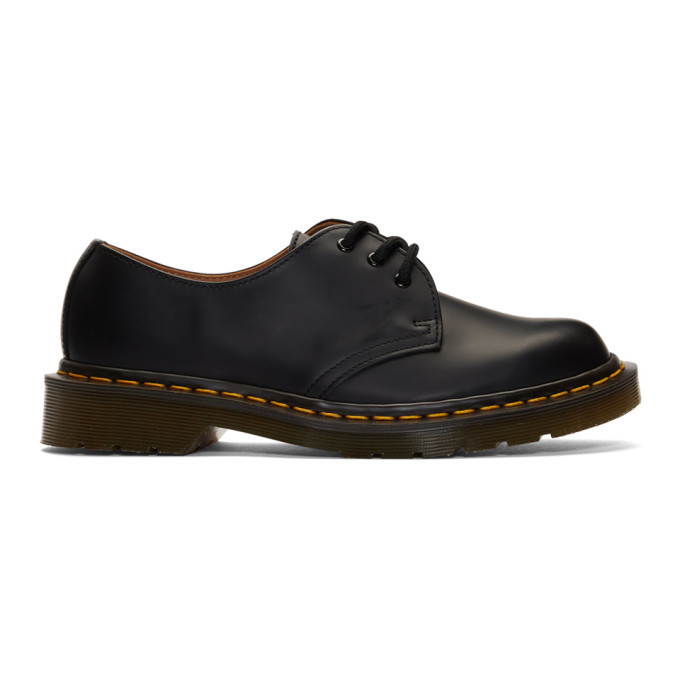 Photo: Comme des Garcons Homme Deux Black Dr. Martens Edition 1461 Elastic Derbys