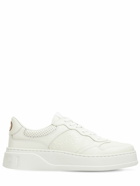 GUCCI - Gg Embossed Leather Sneakers