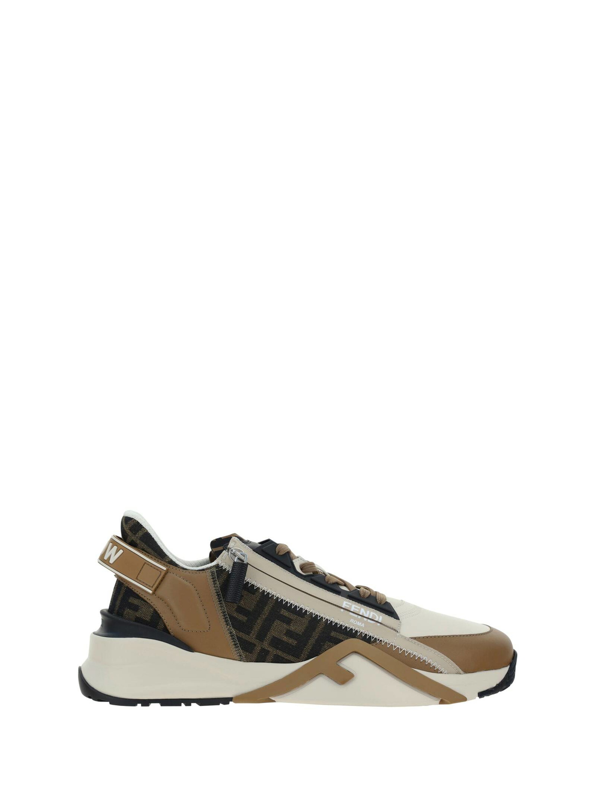 Fendi Brown and Black Forever Fendi Slip-On Sneakers Fendi