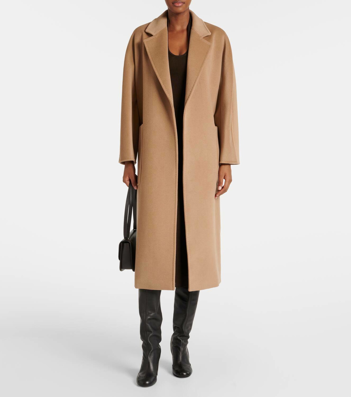 Max Mara Locri wool and cashmere wrap coat Max Mara