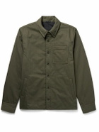 James Perse - Padded Herringbone Cotton Overshirt - Green