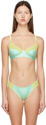 Araks Green & Blue Willow Bralette