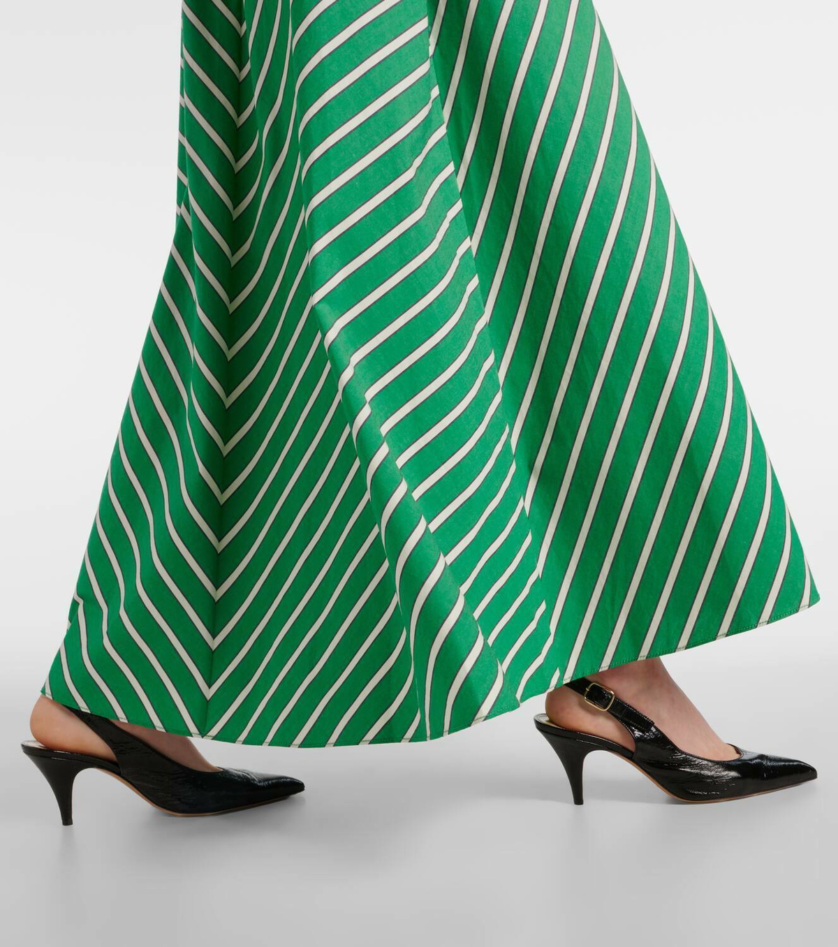 slim fit dress slacks RELAXE HALTER DRESS NAVY STRIPE