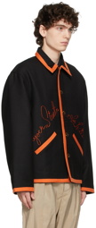 Bode Black & Orange Juniper Street Show Jacket
