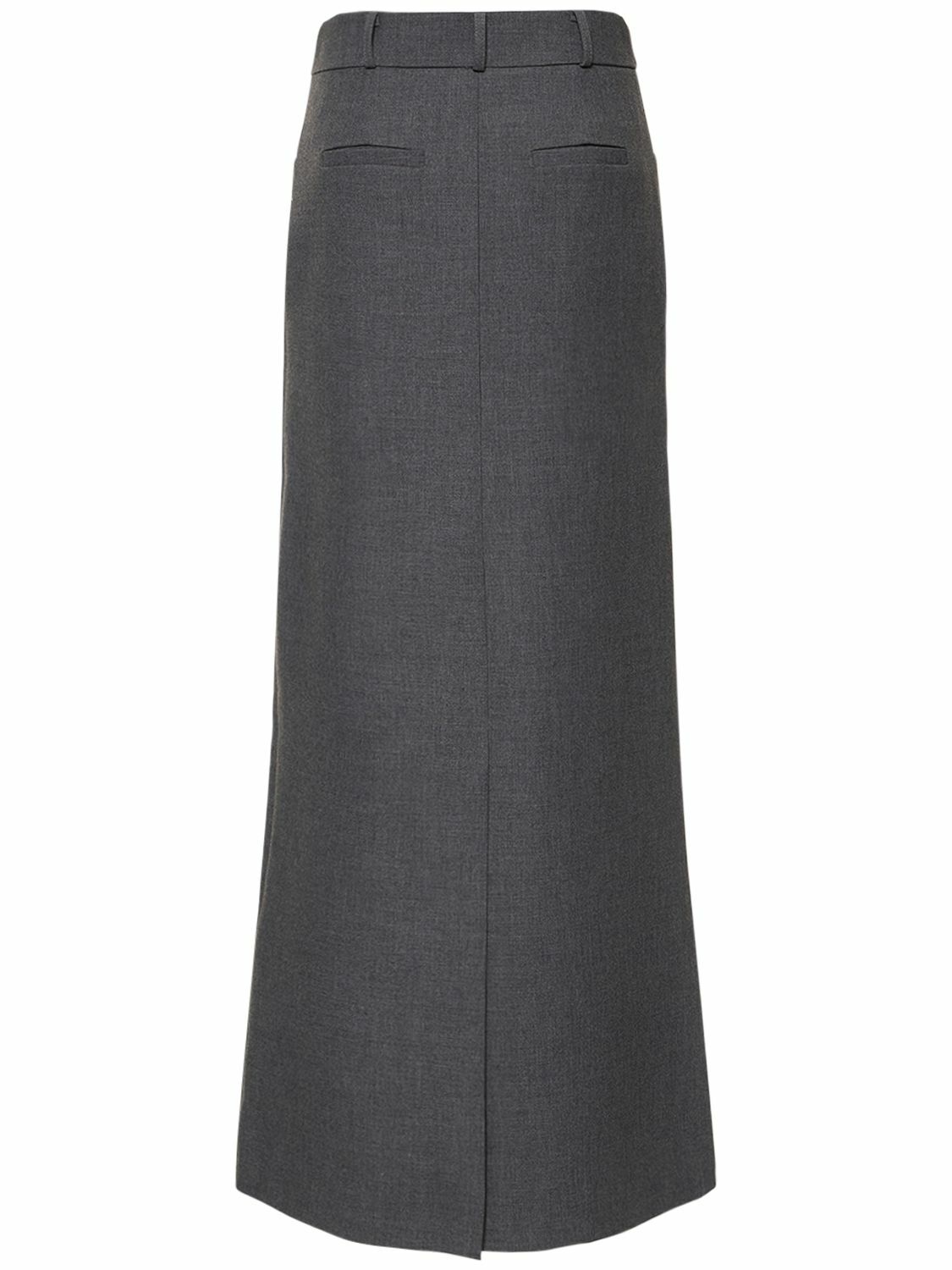 THE FRANKIE SHOP グレー Malvo マキシ ペンシルスカート THE FRANKIE SHOP - Malvo Long Pencil Skirt The Frankie Shop