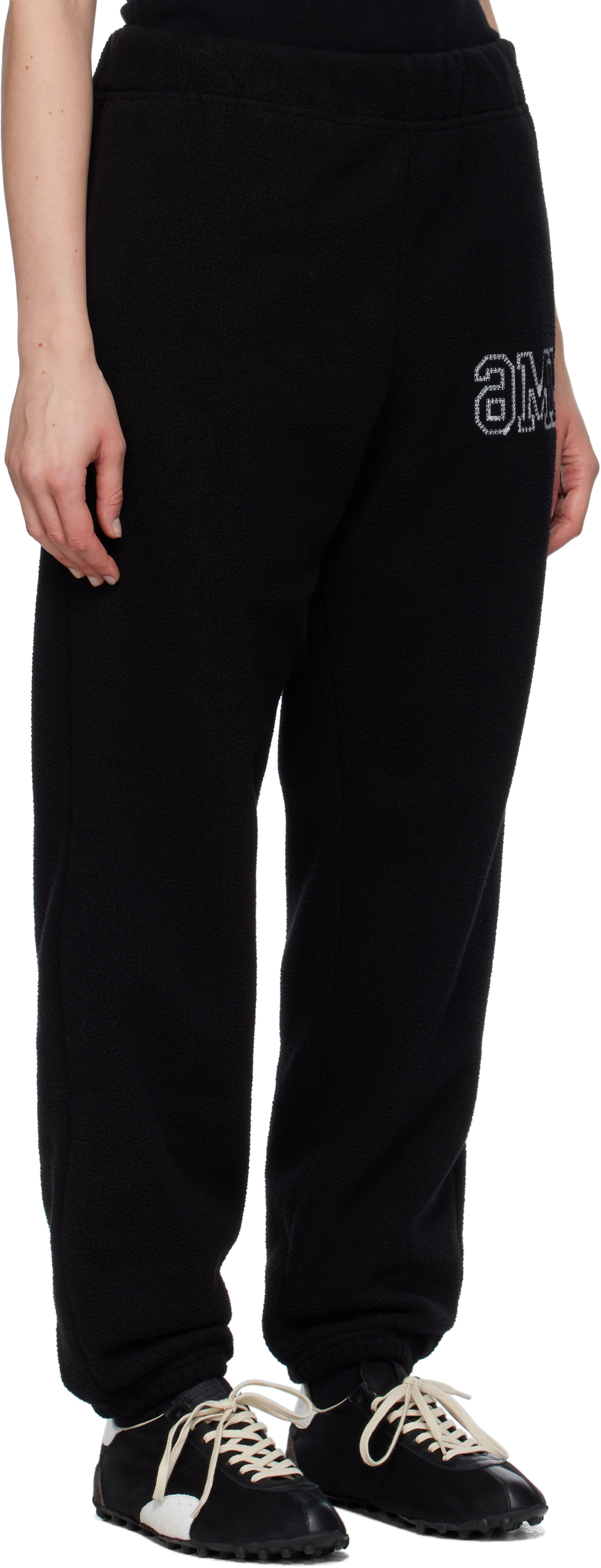 MM6 Maison Margiela Black Fleece Sweatpants
