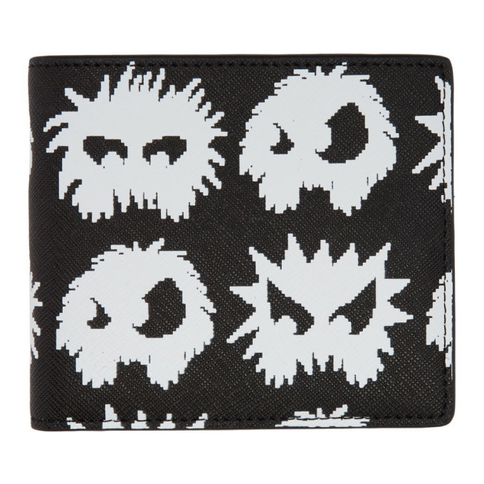 Photo: McQ Alexander McQueen Black and White Monster Wallet