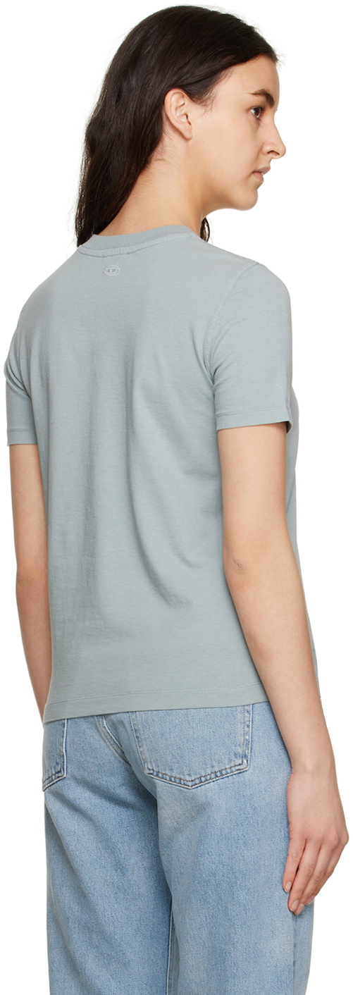 Diesel Gray Cotton Long Sleeve T-Shirt