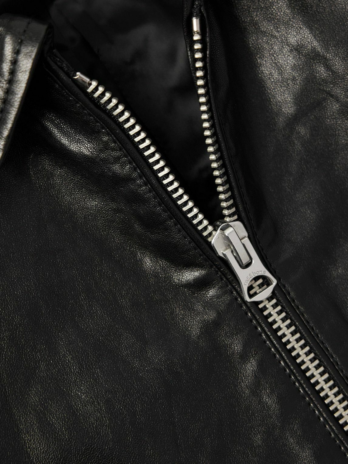 Rag & Bone - Melrose Textured-Leather Jacket - Black