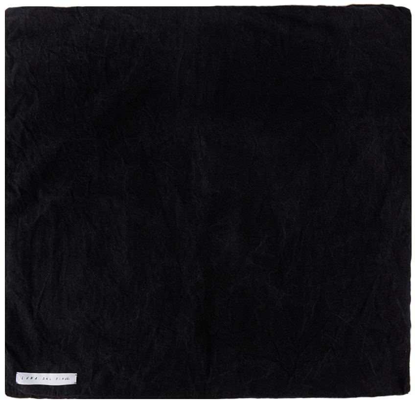 Luna Del Pinal Off-White & Black Momostenango Floor Cushion Cover