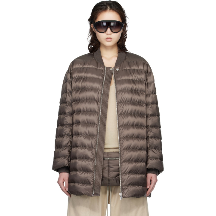 Photo: Rick Owens Moncler + Rick Owens Brown Flight Down Jacket