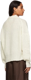 RUS Off-White Alpaca & Merino Wakusei Sweater