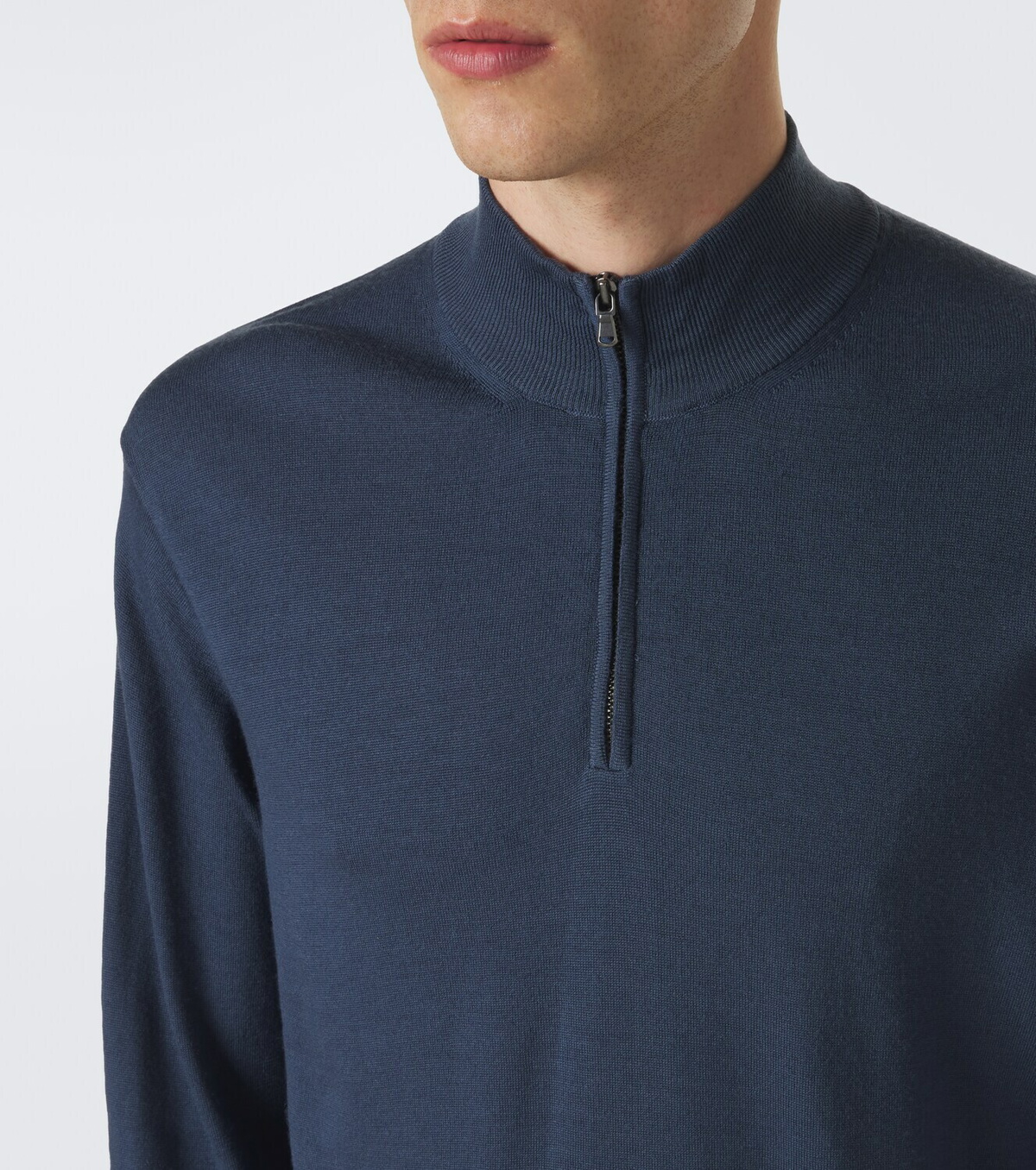 Sunspel Wool half-zip sweater