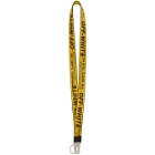 Off-White Yellow Classic Industrial Lanyard Keychain