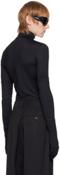 Balenciaga Black Fitted Long Sleeve T-Shirt