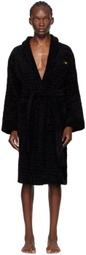 Versace Underwear Black Icon Robe