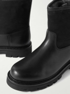 Loro Piana - Suilven Walk Shearling-Lined Suede and Leather Boots - Black