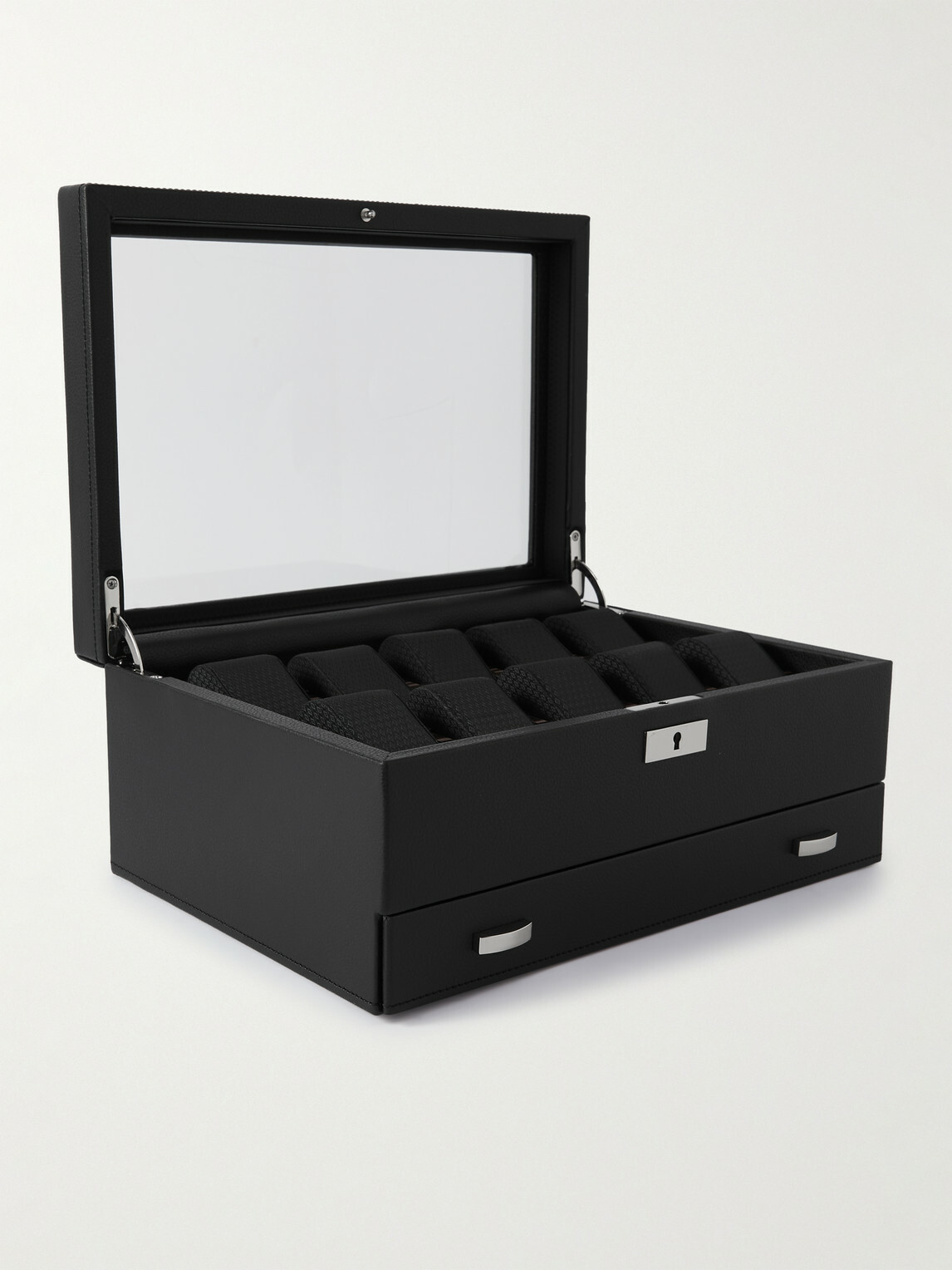 WOLF - Roadster Full-Grain Vegan Leather Ten-Piece Watch Box