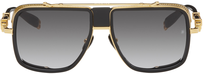 Balmain Gold & Black O.R. Sunglasses