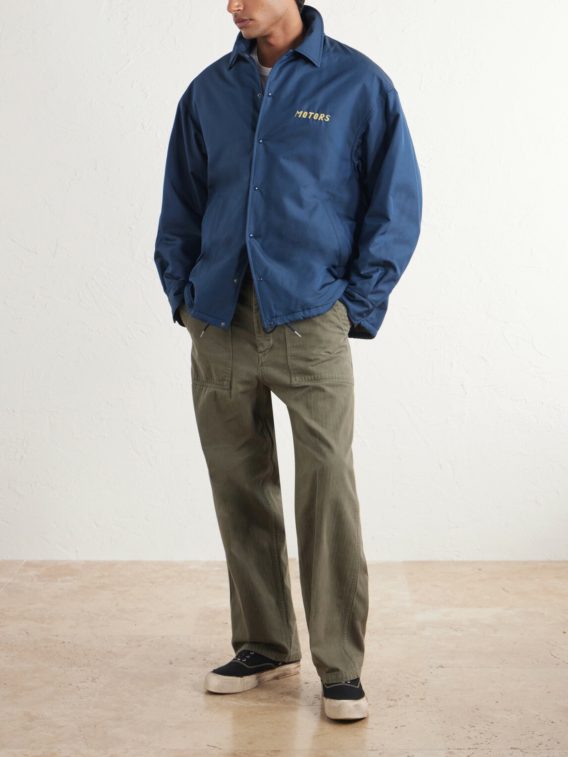 Visvim - Embroidered Wool and Silk-Blend-Gabardine Jacket - Blue