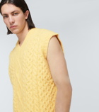 Nanushka - Cable-knit wool-blend sweater vest