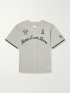 Aimé Leon Dore - Logo-Embroidered Cotton Shirt - Gray