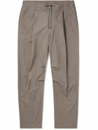 John Elliott - Studio Tapered Pleated Cotton Drawstring Trousers - Neutrals