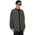 Fear of God Gray Garment Dyed Cotton Windbreaker Jacket