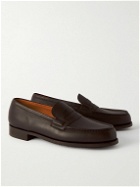 J.M. Weston - Full-Grain Leather Penny Loafers - Brown