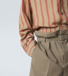 Saint Laurent Striped twill shirt