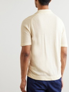 Altea - Slim-Fit Camp-Collar Cotton-Blend Bouclé Shirt - Neutrals