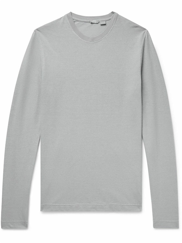 Photo: Incotex - Slim-Fit Cotton-Jersey T-Shirt - Gray