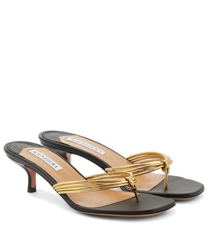 Photo: Aquazzura Essential 50 thong sandals