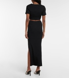 Christopher Esber - Cutout ribbed-knit crop top