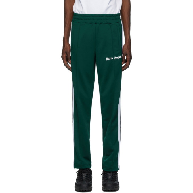 Photo: Palm Angels Green Chenille Track Pants