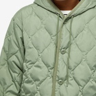 Taion Women's Hood Down Coat in Sage Green