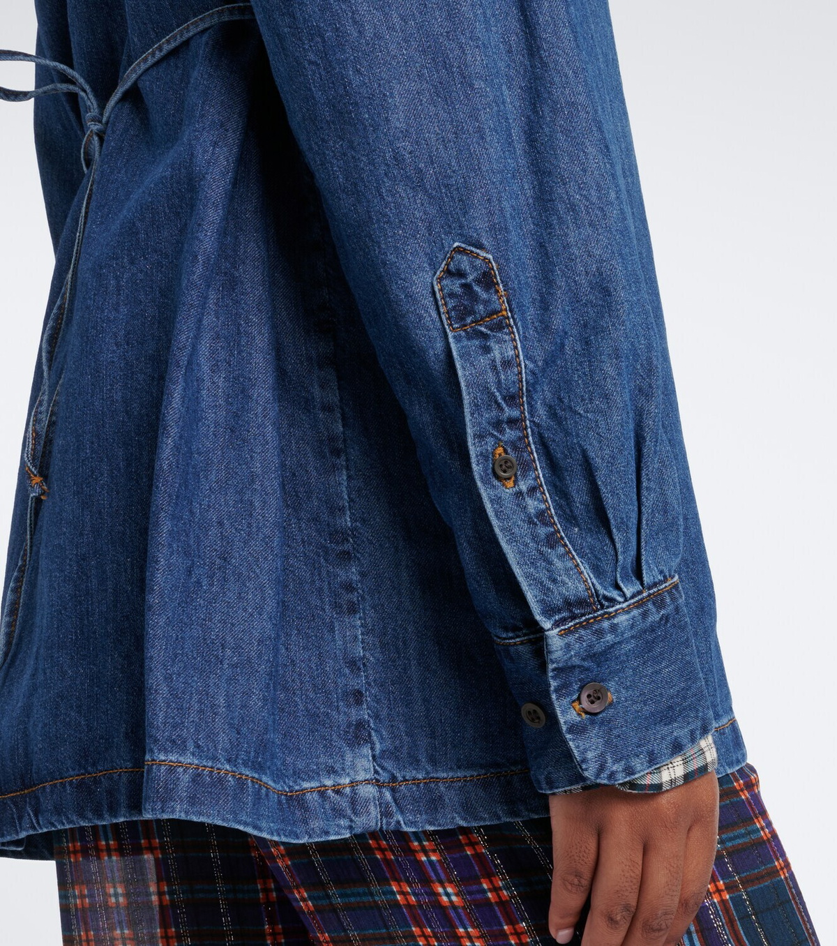 Dries Van Noten Checked denim shirt