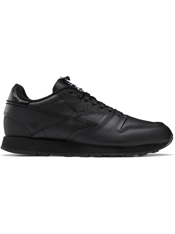 Photo: Reebok - Maison Margiela Project 0 Classic Memory Of Leather Sneakers - Black
