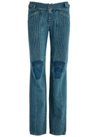 Knwls Panelled Straight-leg Jeans Navy
