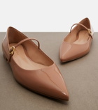 Gianvito Rossi Patent leather Mary Jane flats